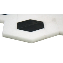 BIZOU - DMSK/11X13, WHITE/BLACK, POLISHED